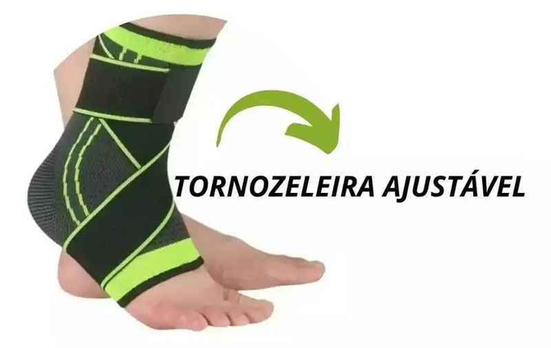 Tornozeleira Ortopédica Compressão Ajustável