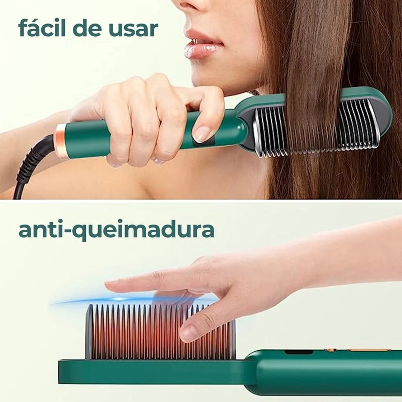 Escova Modeladora EasyLiss Premium 3 em 1 – Proteção Anti-Queimadura