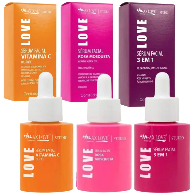 Kit 3x Sérum Max Love Beleza Radiante