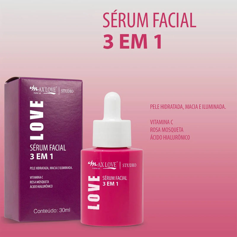 Sérum Max Love - Mosqueta, Vitamina C, Hialurônico