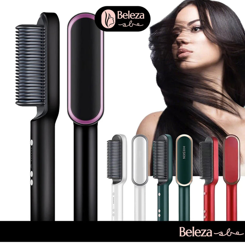 Escova Modeladora EasyLiss Premium 3 em 1 – Proteção Anti-Queimadura