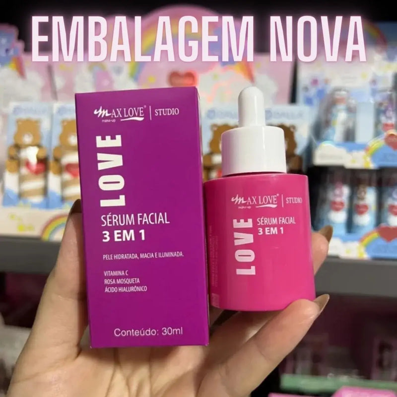 Sérum Max Love - Mosqueta, Vitamina C, Hialurônico