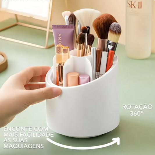 Organizador Maquiagem Giratório 360° Multi-divisórias
