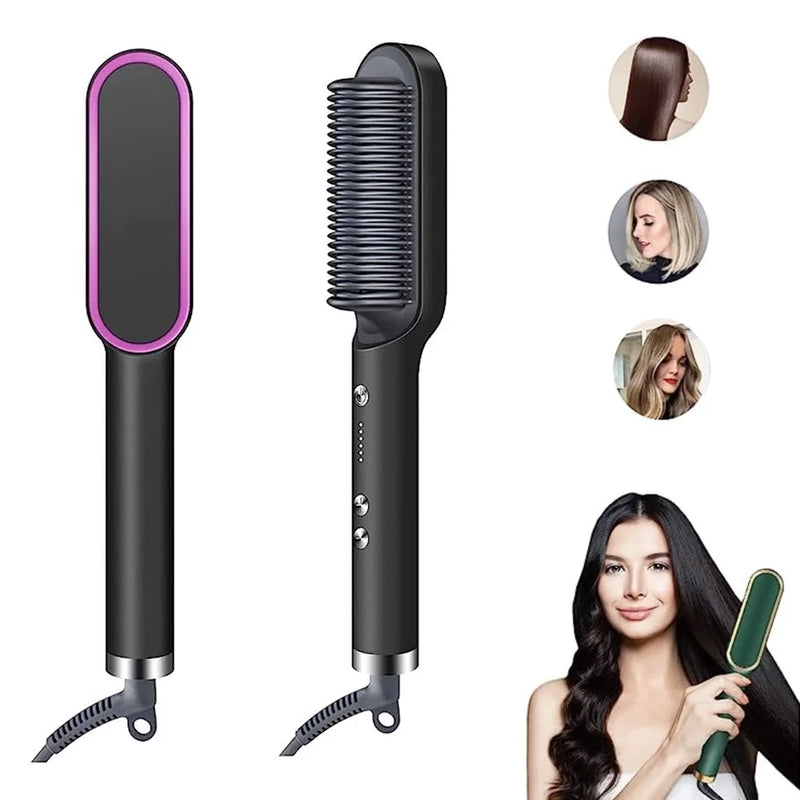 Escova Modeladora EasyLiss Premium 3 em 1 – Proteção Anti-Queimadura