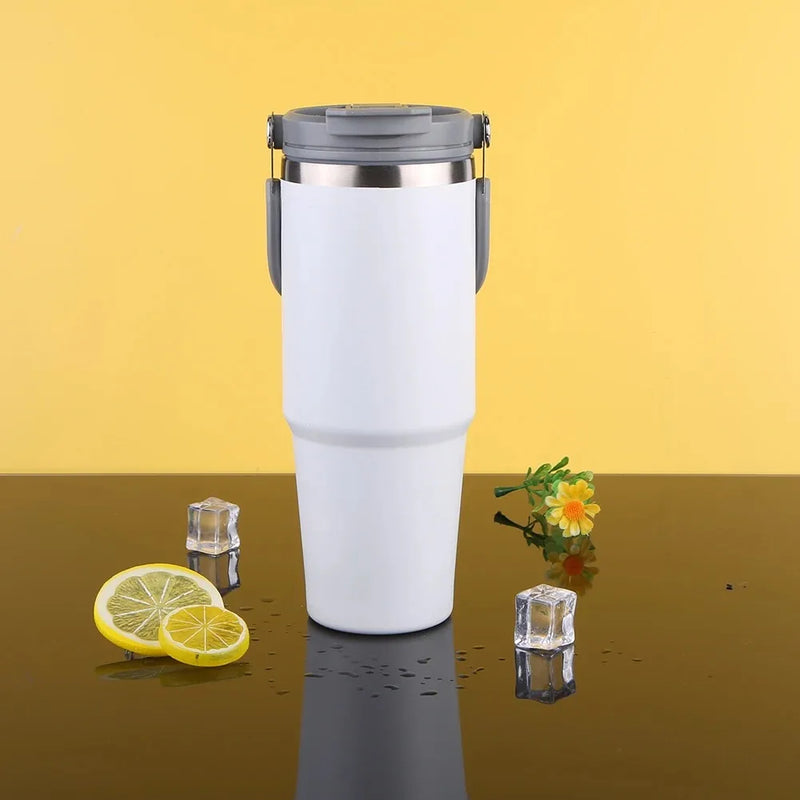 Copo Térmico Premium 900ml Aço Inox  Quente e Frio – Viagem e Fitness