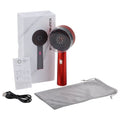 Escova Massageador 3 em 1 - Luz Vermelha + Aplicador Spray