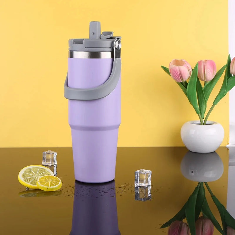 Copo Térmico Premium 900ml Aço Inox  Quente e Frio – Viagem e Fitness