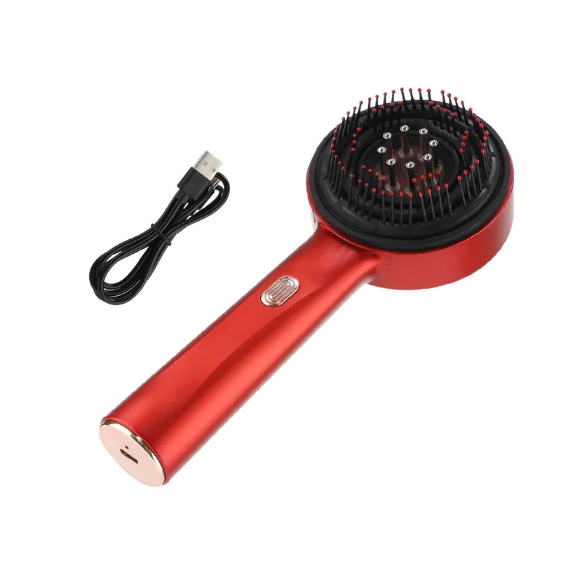 Escova Massageador 3 em 1 - Luz Vermelha + Aplicador Spray