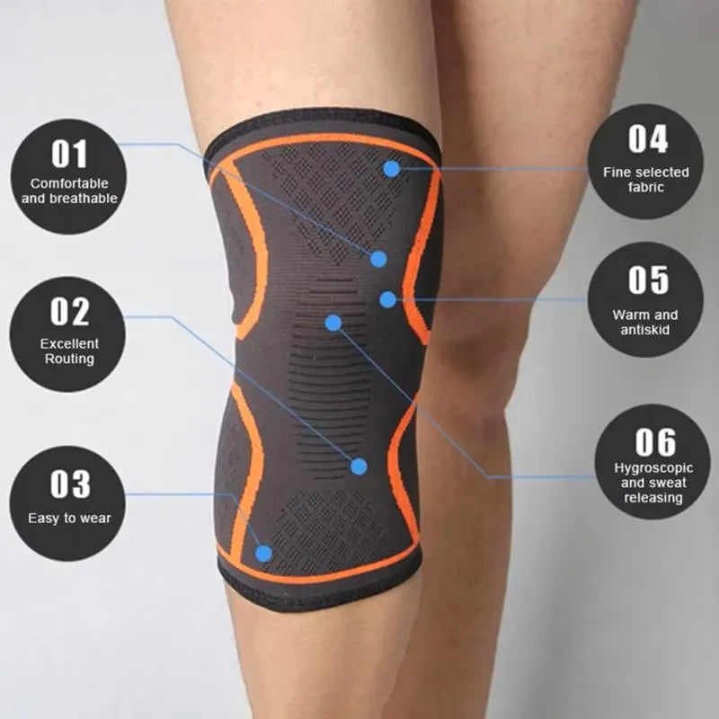 Joelheira Elástica Profissional Nylon – Anatômica
