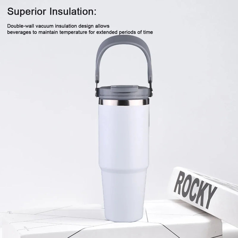 Copo Térmico Premium 900ml Aço Inox  Quente e Frio – Viagem e Fitness