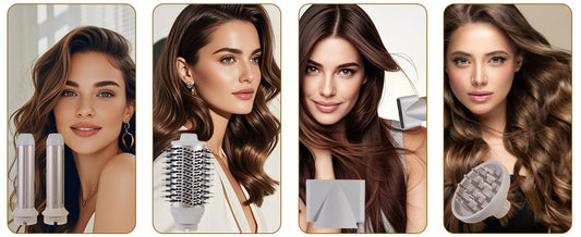 Escova Secadora Multifunção 5-em-1 Hatteker – Profissional