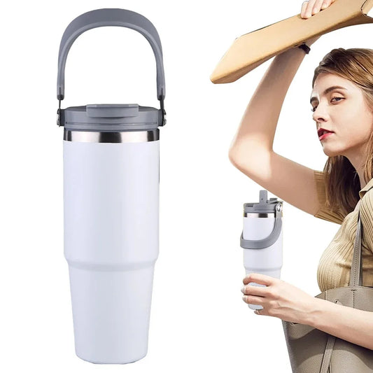 Copo Térmico Premium 900ml Aço Inox  Quente e Frio – Viagem e Fitness