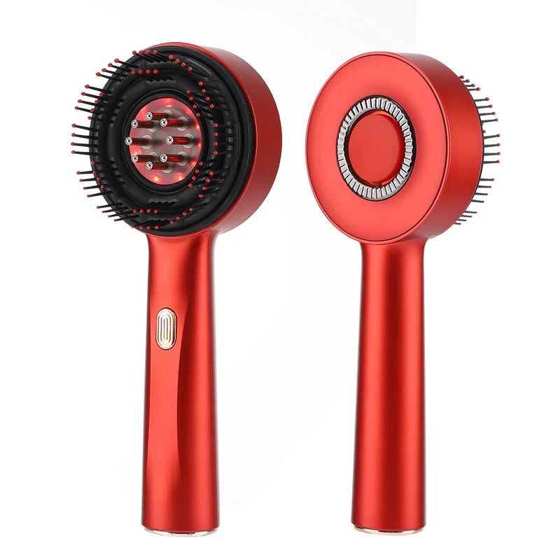 Escova Massageador 3 em 1 - Luz Vermelha + Aplicador Spray