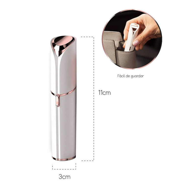 Depilador Facial Elétrico Mini Batom – Prático, LED, USB