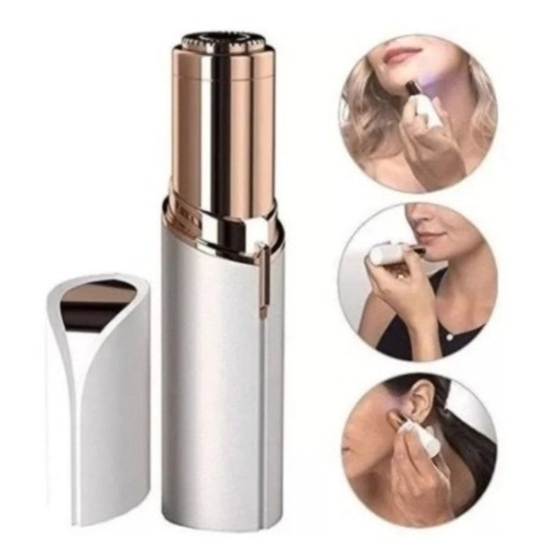 Depilador Facial Elétrico Mini Batom – Prático, LED, USB