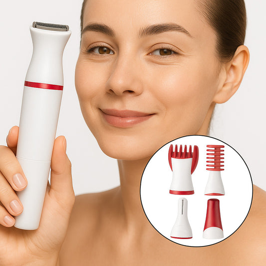 Depilador Elétrico Feminino 5 em 1 – Sobrancelhas, Rosto e Corpo